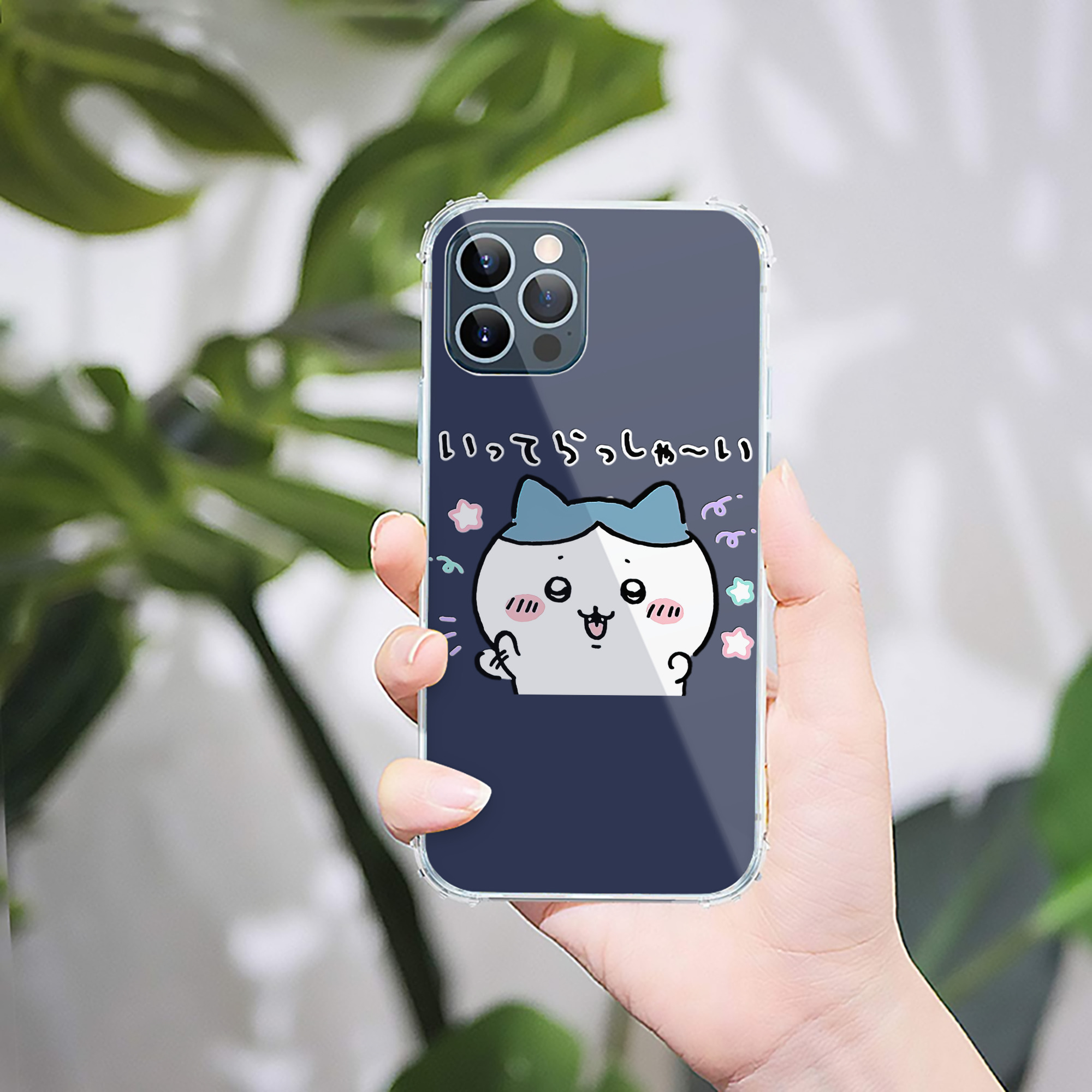 （画像用） ちいかわ ハチワレ Chii-kawa hachiware 【iPhone 12シリーズ対応】透明スマホケース（クリアソフトケース）